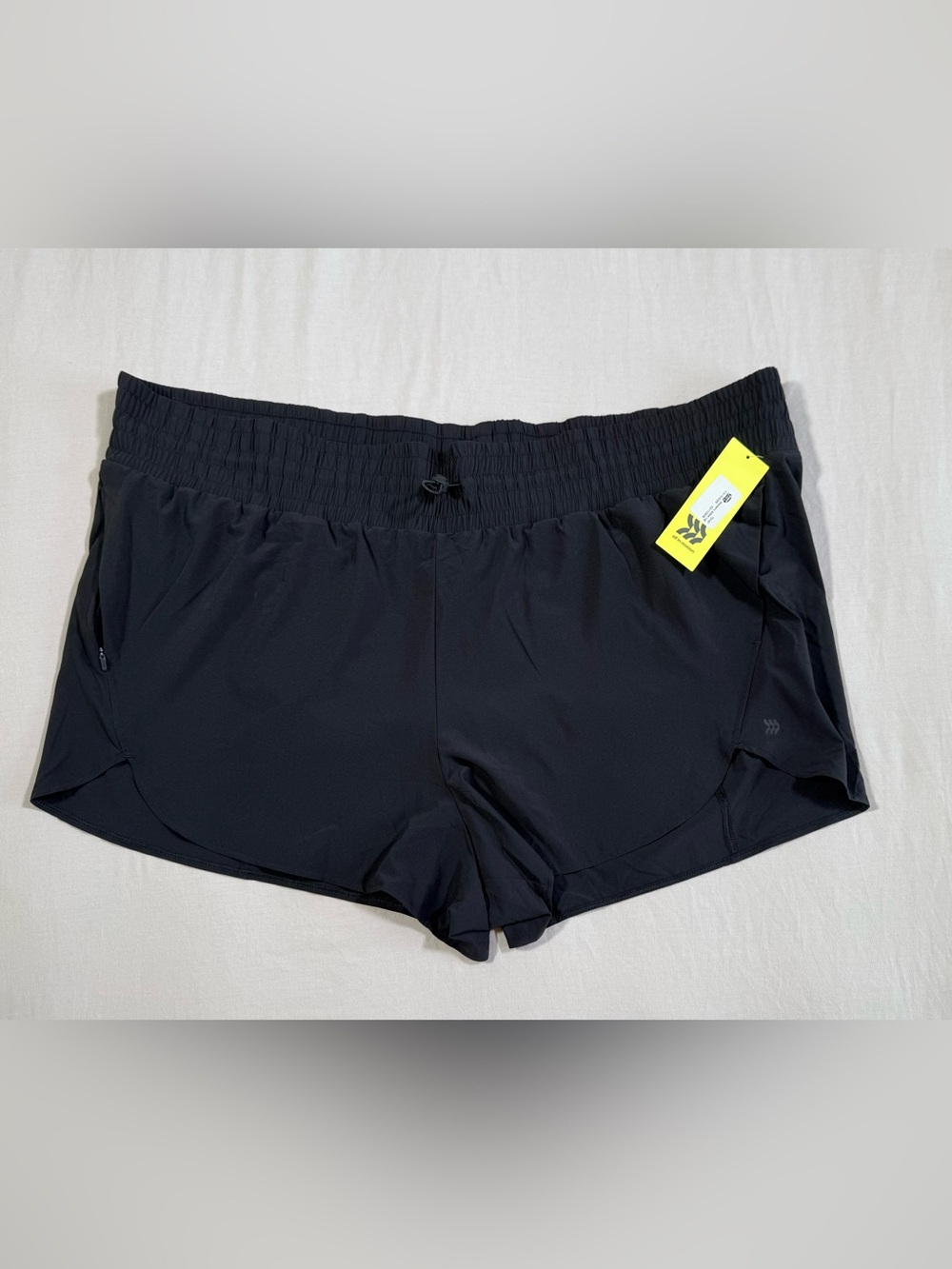all in motion Black Women’s Athletic Shorts with Drawcord inner lining